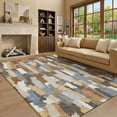 thumbnail image 1 of Addison Rugs Mayfield Premium Machine Washable Transitional Stripes Chocolate Rectangle Rug, 5' x 7'6", 1 of 8