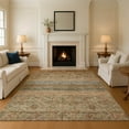 thumbnail image 1 of Addison Rugs Mayfield Premium Machine Washable Transitional Stripes Copper Rectangle Rug, 8' x 10', 1 of 7