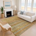 thumbnail image 1 of Addison Rugs Mayfield Premium Machine Washable Transitional Stripes Coral Rectangle Rug, 8' x 10', 1 of 6