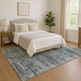 thumbnail image 1 of Addison Rugs Mayfield Premium Machine Washable Transitional Stripes Denim Rectangle Rug, 3' x 5', 1 of 7