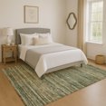 thumbnail image 1 of Addison Rugs Mayfield Premium Machine Washable Transitional Stripes Fern Rectangle Rug, 5' x 7'6", 1 of 7