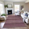 thumbnail image 1 of Addison Rugs Mayfield Premium Machine Washable Transitional Stripes Garnet Rectangle Rug, 3' x 5', 1 of 6
