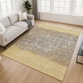 thumbnail image 1 of Addison Rugs Mayfield Premium Machine Washable Transitional Stripes Gold Rectangle Rug, 10' x 14', 1 of 6