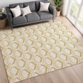 thumbnail image 1 of Addison Rugs Mayfield Premium Machine Washable Transitional Stripes Gold Rectangle Rug, 3' x 5', 1 of 6