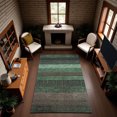 thumbnail image 1 of Addison Rugs Mayfield Premium Machine Washable Transitional Stripes Green Rectangle Rug, 9' x 12', 1 of 6