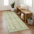 thumbnail image 1 of Addison Rugs Mayfield Premium Machine Washable Transitional Stripes Green Runner Rug, 2'3" x 7'6", 1 of 6