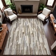 thumbnail image 1 of Addison Rugs Mayfield Premium Machine Washable Transitional Stripes Ivory Rectangle Rug, 5' x 7'6", 1 of 6
