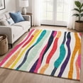 thumbnail image 1 of Addison Rugs Mayfield Premium Machine Washable Transitional Stripes Ivory Rectangle Rug, 8' x 10', 1 of 6