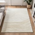 thumbnail image 1 of Addison Rugs Mayfield Premium Machine Washable Transitional Stripes Ivory Rectangle Rug, 8' x 10', 1 of 6