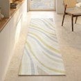 thumbnail image 1 of Addison Rugs Mayfield Premium Machine Washable Transitional Stripes Ivory Runner Rug, 2'3" x 7'6", 1 of 8