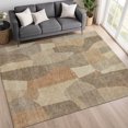 thumbnail image 1 of Addison Rugs Mayfield Premium Machine Washable Transitional Stripes Khaki Rectangle Rug, 9' x 12', 1 of 6