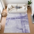 thumbnail image 1 of Addison Rugs Mayfield Premium Machine Washable Transitional Stripes Lavender Rectangle Rug, 10' x 14', 1 of 7