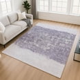 thumbnail image 1 of Addison Rugs Mayfield Premium Machine Washable Transitional Stripes Lavender Rectangle Rug, 9' x 12', 1 of 6