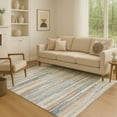 thumbnail image 1 of Addison Rugs Mayfield Premium Machine Washable Transitional Stripes Linen Rectangle Rug, 2'6" x 3'10", 1 of 7