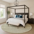 thumbnail image 1 of Addison Rugs Mayfield Premium Machine Washable Transitional Stripes Linen Round Rug, 8' x 8', 1 of 6