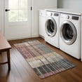thumbnail image 1 of Addison Rugs Mayfield Premium Machine Washable Transitional Stripes Mauve Runner Rug, 2'3" x 7'6", 1 of 6