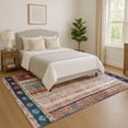 thumbnail image 1 of Addison Rugs Mayfield Premium Machine Washable Transitional Stripes Navy Rectangle Rug, 10' x 14', 1 of 7