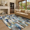 thumbnail image 1 of Addison Rugs Mayfield Premium Machine Washable Transitional Stripes Navy Rectangle Rug, 3' x 5', 1 of 8