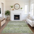 thumbnail image 1 of Addison Rugs Mayfield Premium Machine Washable Transitional Stripes Olive Rectangle Rug, 9' x 12', 1 of 7