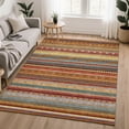 thumbnail image 1 of Addison Rugs Mayfield Premium Machine Washable Transitional Stripes Paprika Rectangle Rug, 10' x 14', 1 of 6