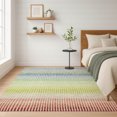 thumbnail image 1 of Addison Rugs Mayfield Premium Machine Washable Transitional Stripes Paprika Rectangle Rug, 3' x 5', 1 of 6
