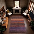 thumbnail image 1 of Addison Rugs Mayfield Premium Machine Washable Transitional Stripes Paprika Rectangle Rug, 5' x 7'6", 1 of 6