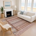 thumbnail image 1 of Addison Rugs Mayfield Premium Machine Washable Transitional Stripes Paprika Rectangle Rug, 9' x 12', 1 of 6
