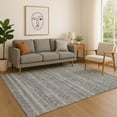 thumbnail image 1 of Addison Rugs Mayfield Premium Machine Washable Transitional Stripes Pewter Rectangle Rug, 10' x 14', 1 of 6