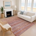 thumbnail image 1 of Addison Rugs Mayfield Premium Machine Washable Transitional Stripes Pink Rectangle Rug, 5' x 7'6", 1 of 6