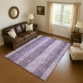 thumbnail image 1 of Addison Rugs Mayfield Premium Machine Washable Transitional Stripes Purple Rectangle Rug, 10' X 14' Machine Washable Transitional Stripes Purple Oversized Sherpa Throw Blanket, 1 of 7