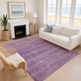 thumbnail image 1 of Addison Rugs Mayfield Premium Machine Washable Transitional Stripes Purple Rectangle Rug, 3' x 5', 1 of 6