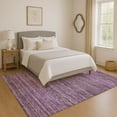 thumbnail image 1 of Addison Rugs Mayfield Premium Machine Washable Transitional Stripes Purple Rectangle Rug, 8' x 10', 1 of 7