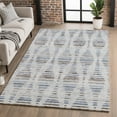 thumbnail image 1 of Addison Rugs Mayfield Premium Machine Washable Transitional Stripes Putty Rectangle Rug, 10' X 14' Machine Washable Transitional Stripes Putty Oversized Sherpa Throw Blanket, 1 of 6