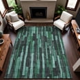 thumbnail image 1 of Addison Rugs Mayfield Premium Machine Washable Transitional Stripes Sage Rectangle Rug, 10' x 14', 1 of 6