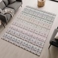 thumbnail image 1 of Addison Rugs Mayfield Premium Machine Washable Transitional Stripes Silver Rectangle Rug, 5' x 7'6", 1 of 9