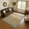 thumbnail image 1 of Addison Rugs Mayfield Premium Machine Washable Transitional Stripes Tan Rectangle Rug, 10' X 14' Machine Washable Transitional Stripes Tan Oversized Sherpa Throw Blanket, 1 of 7