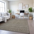 thumbnail image 1 of Addison Rugs Mayfield Premium Machine Washable Transitional Stripes Taupe Rectangle Rug, 10' x 14', 1 of 6