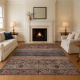 thumbnail image 1 of Addison Rugs Mayfield Premium Machine Washable Transitional Stripes Taupe Rectangle Rug, 8' X 10' Machine Washable Transitional Stripes Taupe Oversized Sherpa Throw Blanket, 1 of 7