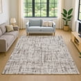 thumbnail image 1 of Addison Rugs Mayfield Premium Machine Washable Transitional Stripes Taupe Rectangle Rug, 9' x 12', 1 of 6