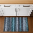 thumbnail image 1 of Addison Rugs Mayfield Premium Machine Washable Transitional Stripes Teal Rectangle Rug, 1'8" x 2'6", 1 of 6