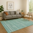 thumbnail image 1 of Addison Rugs Mayfield Premium Machine Washable Transitional Stripes Teal Rectangle Rug, 10' x 14', 1 of 6