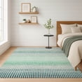 thumbnail image 1 of Addison Rugs Mayfield Premium Machine Washable Transitional Stripes Turquoise Rectangle Rug, 10' x 14', 1 of 6