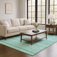 thumbnail image 1 of Addison Rugs Mayfield Premium Machine Washable Transitional Stripes Turquoise Rectangle Rug, 9' x 12', 1 of 7