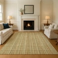 thumbnail image 1 of Addison Rugs Mayfield Premium Machine Washable Transitional Stripes Wheat Rectangle Rug, 10' x 14', 1 of 7