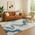 thumbnail image 1 of Addison Rugs Mayfield Premium Machine Washable Transitional Swirls Beige Rectangle Rug, 3' x 5', 1 of 7