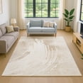thumbnail image 1 of Addison Rugs Mayfield Premium Machine Washable Transitional Swirls Brown Rectangle Rug, 9' x 12', 1 of 6