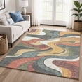 thumbnail image 1 of Addison Rugs Mayfield Premium Machine Washable Transitional Swirls Gold Rectangle Rug, 8' x 10', 1 of 6