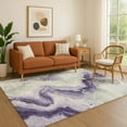 thumbnail image 1 of Addison Rugs Mayfield Premium Machine Washable Transitional Swirls Lavender Rectangle Rug, 9' x 12', 1 of 7