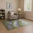 thumbnail image 1 of Addison Rugs Mayfield Premium Machine Washable Transitional Swirls Olive Rectangle Rug, 3' x 5', 1 of 7