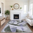 thumbnail image 1 of Addison Rugs Mayfield Premium Machine Washable Transitional Swirls Olive Rectangle Rug, 9' x 12', 1 of 7